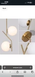 Seeu Brass Pendant Lighting 2 Chandelier Gold Globe Fixture. Fixed Price $50.00.