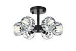 Elegant Lighting 3505F14 Eren 6 14"W Semi-flush Ceiling Black. Fixed Price $164.00.