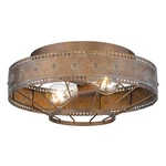 Golden Lighting 7856-FM Ferris 2 14"W Semi-flush Ceiling Copper. Fixed Price $176.00.