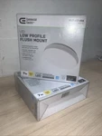 Commercial Electric 1001615888 7 In. White Round Led Flush Mount Light. Fixed Price $24.95.