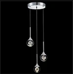 Sedelan 3 Crystal Pendant Lights, Led Modern Moon Fixtures. Fixed Price $95.00.