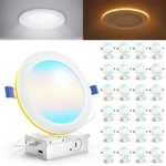 Sunco 24 Pack 6 Inch Recessed With Night Light, Canless Lighti.... Fixed Price $263.53.