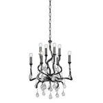 Corbett Lighting 414-23 Aveline 8 22"W Crystal Candle Style Black Silver. Fixed Price $2819.00.
