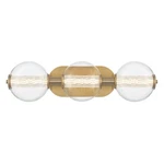 Eurofase Atomo Light Sconce, Gold/clear Glass Globe Shade 46809-023. Fixed Price $615.00.