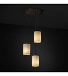 Nib Elegant Justice-design Clouds 3-LITE Cluster Pendant Light (CLD-8818-10-DBRZ. Fixed Price $299.95.