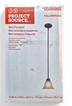 Project Source Mini Pendant Light Oil Rubbed Bronze Frosted Glass Ceiling Fixtur. Fixed Price $24.95.