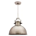 New Kenroy Home Nautilus 1-LIGHT Antique Nickel Pendant With Free Shipping. Fixed Price $45.99.