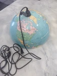 Large World Globe Hanging Pendant Map 16 Lampshade Lighting Fixture. Fixed Price $74.00.