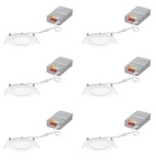 Juno 4 In. Selectable Cct Ultra Slim Canless Led White Recessed Trim 6PK. Fixed Price $65.00.