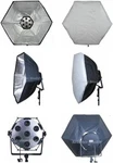 Studio Photography 7 Head Fluorescent Light Socket With Softbox & Diffuser. Fixed Price $85.00.