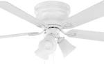 44 In. Led Indoor White Ceiling Fan With Light Kit Unused Great Condition. Fixed Price $60.00.