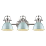 Golden Lighting 3602-BA3-PW Sea Foam Duncan 3-LIGHT 25"W Bathroom Vanity. Fixed Price $285.99.