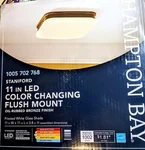 Hampton Bay Staniford 11" Light Oil-rubbed Bronze Adjustable Cct Integrated Led. Fixed Price $26.99.