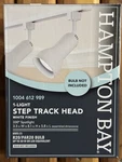 Hampton Bay 1-LIGHT White Linear Track Lighting R20/PAR20 Medium Step Head. Fixed Price $10.00.