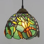 Baroque Dragonfly Shade Pendant Antique Stained Glass Hanging Lighting. Fixed Price $79.90.