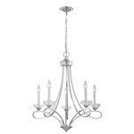Eurofase 23097-026 5-LIGHT Chandelier Chrome Finish 6' Chain. Fixed Price $120.00.