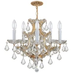 Crystorama Traditional Maria Theresa Chandelier Crystal Spectra 4405-GD-CL-SAQ. Fixed Price $954.99.