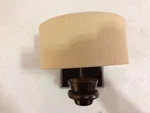 Thomas Lighting Tarragon 1-LIGHT Led Sienna Bronze Arm Wall Sconce , Silk Shade. Fixed Price $86.99.