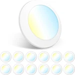 12 Pack 5/6 Inch Led Disk Lights, Dimmable Flush Mount Ceiling/recessed Disc. Fixed Price $106.95.