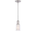 Minka Lavery Parsons Studio, 1-LIGHT Mini Pendant 100 Total Watts Brushed Nickel. Fixed Price $87.51.