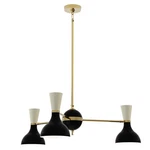 Robert Abbey Clare 3LT Chandelier, Modern Brass/black/off White - OS03BN. Fixed Price $896.40.