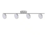 Hampton Bay Pratford 2.6 Ft. 4-LIGHT Brushed Nickel Led Fixed Track Lighting Kit. Fixed Price $43.99.
