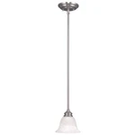 Livex Lighting Essex Mini Pendant Brushed Nickel 1340-91. Fixed Price $89.96.