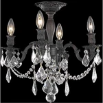 Elegant Lighting 9204F17DB/RC Rosalia Flush Mount Dark Bronze. Fixed Price $660.00.