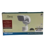 Patriot Lighting White Led Single Head Motion Sensor Outdoor Security Flood Lite. Fixed Price $33.99.