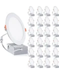 24-PACK 6 Inch Led Recessed Ceiling Lights With Junction Box, 5000K Daylight 12W. Fixed Price $90.33.