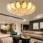 23.62"MODERN Led Chandelier Lotus K9 Crystal Ceiling Light Luxury Lamp Fixtures. Fixed Price $289.99.