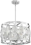 Home Decorators Westchester 4-LIGHT Chrome Crystal Pendant Chandelier. Fixed Price $95.88.