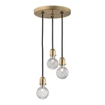 Hudson Valley Marlow 3-LIGHT Pendant Aged Brass Finish With Lattice Glass Shade. Fixed Price $171.01.