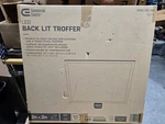 Com Electric Led Back Lit Troffer Light 2FT X White 3000 Damp Location Dim. Fixed Price $35.00.