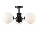 Jonathan Y Olivier 23.5 In. 3-LIGHT Brass Gold Frosted Glass Semi Flush Mount. Fixed Price $74.00.