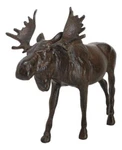Cast Iron Large Emperor Stag Elk Bull Moose Bronze Finish Figurine 11.25"L. Fixed Price $49.99.
