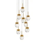 Modern Forms Double Bubble 9LT 17" Led Round PENDANT/3000K, Brass PD-82009R-AB. Fixed Price $2341.60.