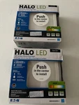 Halo Led Surface Mount Downlight Square Trim SMD4S6930WH, Lot Of 2. Fixed Price $30.00.