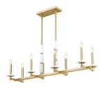 Z-lite 3045-8L Kaden Light 44"W Taper Candle Style Chandelier Gold. Fixed Price $986.00.