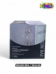 Hampton Bay Nelwyn 1-LIGHT Vintage Brass Pendant With Clear Glass Globe Shade. Fixed Price $83.97.