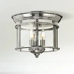 Hinkley Gentry 11 1/2" Wide Polished Nickel Ceiling Light. Fixed Price $449.00.
