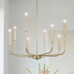 Lnc Modern Gold Candlestick Island Chandelier Transitional 8-LIGHT Pale Brass. Fixed Price $79.99.