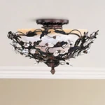 Maxim Vine And Crystal Droplets 16 1/2" Wide Ceiling Light Fixture. Fixed Price $270.30.