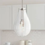 Maxim Gourd 15 3/4" Wide Satin Nickel 3-LIGHT Pendant. Fixed Price $378.00.