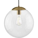 Atwell 1-LIGHT Brushed Bronze Clear Glass Modern Large Pendant Hanging. Fixed Price $130.90.