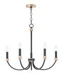 Maxim Charlton 5-LIGHT Transitional Chandelier In Black Antique Brass. Fixed Price $208.00.
