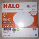 Halo 6" Cct Canless Recessed Downlight Led Kit (HLBPH6099FS1EMWR). Fixed Price $8.75.