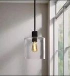 Hampton Bay Sutton Place 1-LIGHT Matte Black Pendant 65158. Fixed Price $29.88.