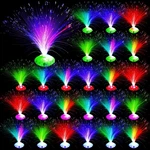 24 Pcs Fiber Optic Lamp Multicolored Centerpiece Lights Battery Powered. Fixed Price $71.25.