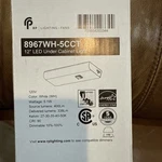 Rp Lighting + Fans 8967WH-5CCT 12IN Led Under Cabinet 120V 5.1W Dimmable. Fixed Price $10.00.